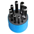 Produktbild: S&R Rund-Locheisen-Set  9-tlg, 3-14 mm, Lochstanzer, Lochpfeifen, Lochstanze
