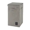 Produktbild: Wenko-Wenselaar GmbH & Co. KG WENKO Cora Wäschesammler, 63 Liter, Wäschekorb mit Klettverschluss verschließbarem Klappdeckel, Farbe: grau 62044100