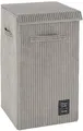 Produktbild: WENKO Wäschesammler Modell Cora in Grau, ca. 63L, Tragegriffen, Klett, Cord