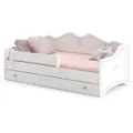 Produktbild: Kids Collective Kinderbett, Weiß, Pink, Holzwerkstoff, 80x160 cm, Kinder- & Jugendzimmer, Kindermöbel, Kinderbetten, Kindereinzelbetten