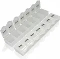 Produktbild: Pillenbox Tablettenbox Pillendose 1 Woche Medikamentenbox klein Tabletten 7 Tage