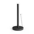 Produktbild: Küchenrollenhalter Schwarz Stehend - Papierrollenhalter mit Anti-Roll Arm - S...