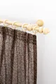 Produktbild: GARESA Gardinenstange STANDARD, Ø 20 mm, 1-läufig, Wunschmaßlänge, mit Bohren, verschraubt, Holzwerkstoff, Vorhanggarnitur, reine Holzgarnitur, verlängerbar, mit Ringe