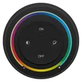 Produktbild: 3in1 Fernbedienung rund Wandhalterung Touch RGB/RGBW/RGB+CCT in schwarz Miboxer