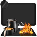 Produktbild: Hitzebeständige Matte für Luftfritteuse Hitzebeständige Unterlage bis 500°C 6...