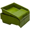 Produktbild: Colorus Farbwanne 10er Set – 32x36 cm für Walzen bis 27 cm – XXL Lackierwanne aus Kunststoff mit Ausgussnase & Skala – 1,6 l Fassungsvermögen – lösemittelbeständig & wiederverwendbar