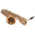 Produktbild: Karl Glaser Bariton Saxophon mit Koffer + Mundstück, Messing, verchromte Klappen