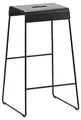 Produktbild: Zone Denmark A-Stool Barhocker – Minimalistischer Designhocker Mit Tragegriff – Platzsparender Küchen- Und Thekenstuhl Aus Pulverbeschichtetem Stahl – 38 x 38 x 65 cm – Schwarz