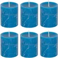 Produktbild: MichaelNoll Stumpenkerze Stumpenkerze Rustic 6er Set - Kerze - Kein Ruß - 30 Std.- 7x8 cm
