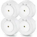 Produktbild: BEARWARE 4x Wassersensor, IP66, Mini-Wasserdetektor, 110 dB lauter Alarm, Wassermelder (batteriebetrieben, Wasseralarm Melder warnt bei Wasserschäden)