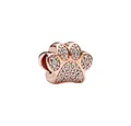 Produktbild: Pandora Charm-Einhänger ROSE-781714C01, Pfote, Tiere, Haustiere, Zirkonia