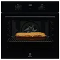 Produktbild: Electrolux Einbaubackofen Black Glass Line, Schwarz, Glas, 59.5x59.4x54.8 cm, Elektronikuhr, Versenkknebel, Backofenbeleuchtung, Küchen, Küchenelektrogeräte, Backöfen