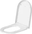 Produktbild: Duravit WC-Sitz Universal, mit Absenkautomatik, Scharniere Edelstahl, lang, 488x372x51mm, weiß, 0063390000