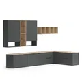 Produktbild: Vicco Wohnwand Wido, Anthrazit/Sonoma, 9 Teile