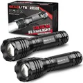 Produktbild: LED Taschenlampe 4000 Lumen 2 Stück Aluminium Wasserdicht 5 Modi Camping Outdoor