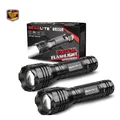 Produktbild: LED Taschenlampe 2 Stück 4000 Lumen Zoom 5 Modi