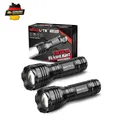 Produktbild: LED Taschenlampe 2 Stück 4000 Lumen Zoom 5 Modi