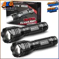 Produktbild: Taschenlampe Batteriebetrieben 4000 Lumen Extrem Hell 5 Modi Outdoor 2 Stück