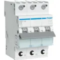 Produktbild: Hager LS-SCHALTER 3P 16A-B 6KA 3PLE / HAGER MBS316 QUICK CONNECT MBS316