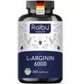 Produktbild: L-Arginin Kapseln hochdosiert, 365 St, Hergestellt in Deutschland - RAIBU