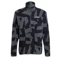 Produktbild: adidas Men's Terrex Multi Printed Full Zip Fleece Jacket, Black/Carbon, XXL