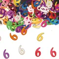 Produktbild: TISCH KONFETTI ZAHLEN Geburtstag Nummer sechs 6 Jahre Jubiläum Party Deko F05305
