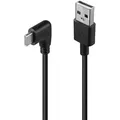 Produktbild: LINDY 32001 1m USB 2.0 Typ A an C Kabel, 90° gewinkelt - USB Typ A Stecker an C Stecker