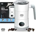 Produktbild: Infinity Goods Infinity Goods 4-in-1 Elektrischer Milchaufschäumer - 350 ml - Aufschäumen und Erhitzen - Cappuccino - Spülmaschinenfest - Weiß
