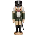 Produktbild: Seiffener Volkskunst Nussknacker Husar lasiert grün (37cm) Nussknacker von Seiffener Volkskunst