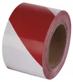 Produktbild: EMOS Absperrband 75mm, 250m, weiss, rot, 1 Rolle, Papierschachtel für leichtes Abwickeln , F87525