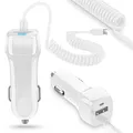 Produktbild: KFZ Auto Ladekabel kompatibel mit Apple iPhone 17 16 16e 15 / Pro/Air/Plus/Pro Max Lade Kabel USB Typ-C Ladegerät 12V - 24V Adapter Lade Daten Gerät 3,1A 15W Dual Ladeadapter