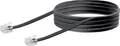 Produktbild: Schwaiger Telefon Anschlusskabel 6 m TAL6331 schwarz, RJ11 TAE  Telefonkabel