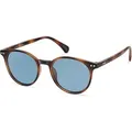 Produktbild: Sonnenbrille Polarisiert Rund Damen Braun Rahmen Ghellblau Linse