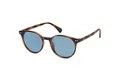 Produktbild: LuxusKollektion Retrosonnenbrille Sonnenbrille Polarisiert Rund Damen Braun Rahmen Ghellblau Linse