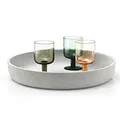 Produktbild: blomus -MOON- Dekoschale aus Polystone in puristischer Beton-Optik, hochwertige Verarbeitung, Industrial-Design, individuell nutzbar, trendiges Wohnaccessoire (H / B / T: 7 x 40 x 40 cm, Grau, 65445)