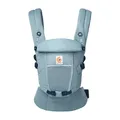 Produktbild: Ergobaby Adapt Babytrage für Neugeborene ab Geburt, 3-Positionen SoftFlex Mesh Ergonomische Babybauchtrage Rückentrage Baby-Tragetasche, Slate Blue