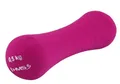 Produktbild: HMS Fitness 17025 Kurzhantel aus Gusseisen mit Neoprenbeschichtung 0,5kg violett - 1 Stück