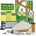 Produktbild: MANN-FILTER INSPEKTIONSPAKET+6L CASTROL FÜR BMW 3-ER E90 E91 X1 E84 N47
