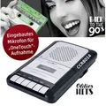 Produktbild: Reflexion CCR8014 Retro Kassettenrecorder Diktiergerät Kassetten Player (Audio Walkman, Cassette, eingebates Mikrofon) schwarz