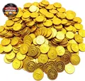 Produktbild: 100 Stück Piratenschatz Goldmünzen Spielzeug, Piraten Schatz Gold-Münzen Spielge