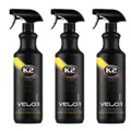 Produktbild: K2 PRO Velor Pro 3 x 1L – Gebrauchsfertiger Dachhimmel- & Polsterreiniger