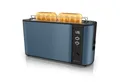 Produktbild: Arendo Toaster Edelstahl, Langschlitz, Display mit Restzeitanzeige, Brötchenaufsatz, 1 langer Schlitz, für 2 Scheiben, 1000 W, Defrost Funktion, Wärmeisolierendes Gehäuse, Krümelschublade