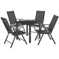 Produktbild: Juskys Gartengarnitur, Dunkelgrau, Metall, 5, Gartenmöbel, Gartenmöbel-Sets