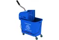 Produktbild: HOMCOM Putzeimer 20 Fahreimer, (Wischwagen, 1-tlg., Putzwage), mit Presse 2 Kammern Blau