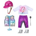 Produktbild: BABY born Deluxe Reiter-Outfit mit Hose, Stiefeln und Helm für 43 cm Puppen, 836
