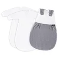 Produktbild: Träumeland Babyschlafsack LIEBMICH 3tlg. Set Pünktchen grau, Größe 50/56 NEU