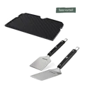 Produktbild: BURNHARD Grillplatten Set mit Grillspachtel und Grillschaber