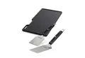 Produktbild: BURNHARD® Grillrost, Gusseisen Wendeplatte + Grillspachtel Set