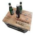 Produktbild: Sesua Bierkistensitz Bierkasten Sitz Aufsatz SIT DOWN Relax aus massivem Mangoholz 41x30x2cm
