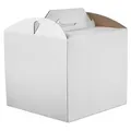 Produktbild: KAPAK Tortenkarton Weiß 30x30x25 cm mit Griff - Weiß